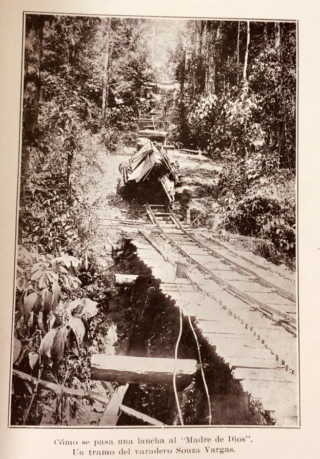 “How do you cross a boat to the Madre de Dios basin. A section of the varadero Souza Vargas.”